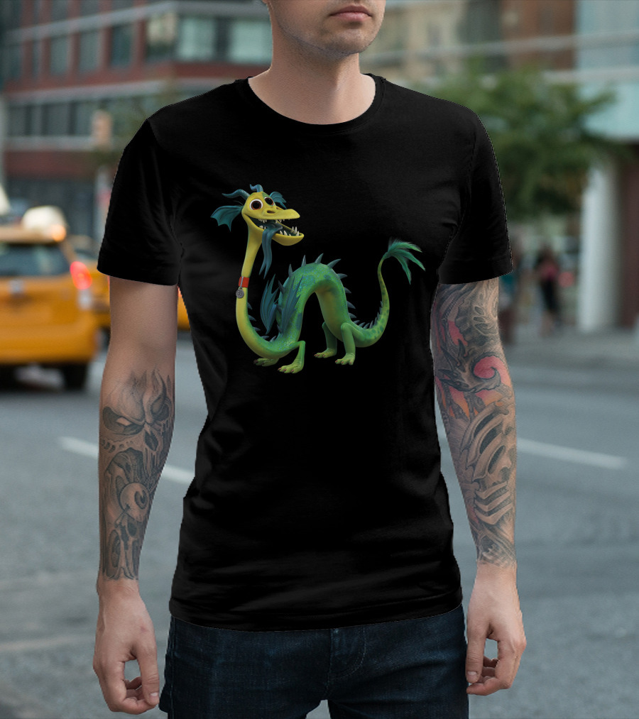 Disney Pixar Onward Blazey Adorable Green Dragon Character T-Shirt