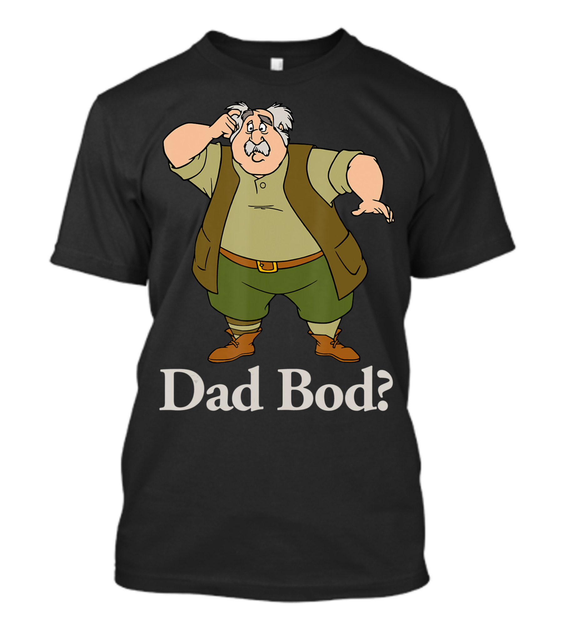 Disney Beauty And The Beast Maurice Dad Bod Question T-Shirt