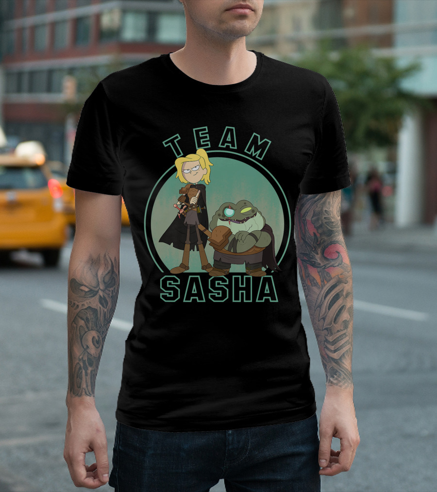 Team Sasha Disney Channel Amphibia Character Duo T-Shirt