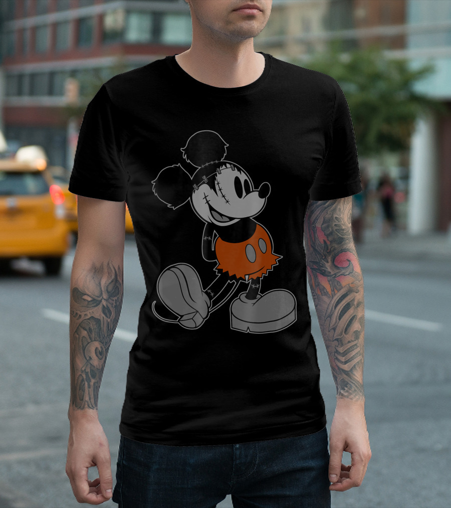 Disney Mickeystein Stitch Frankenstein Halloween Mickey Mouse T-Shirt
