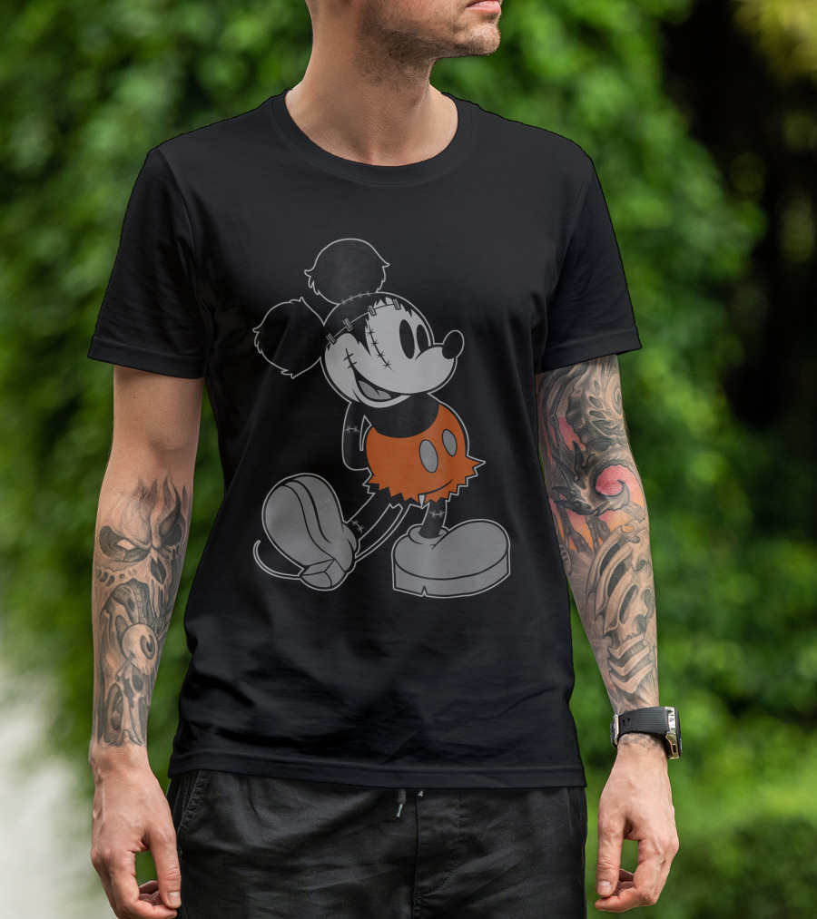 Disney Mickeystein Stitch Frankenstein Halloween Mickey Mouse T-Shirt