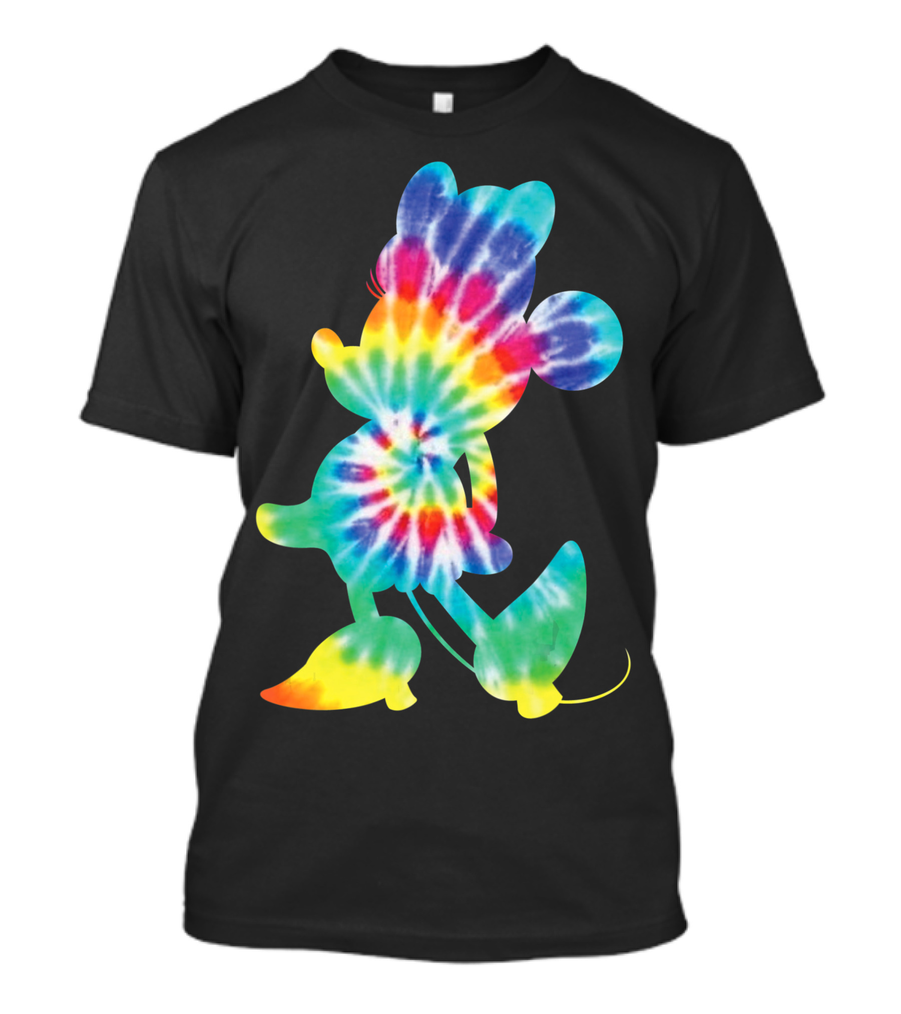 Disney Minnie Mouse 90s Rainbow Tie Dye T-Shirt