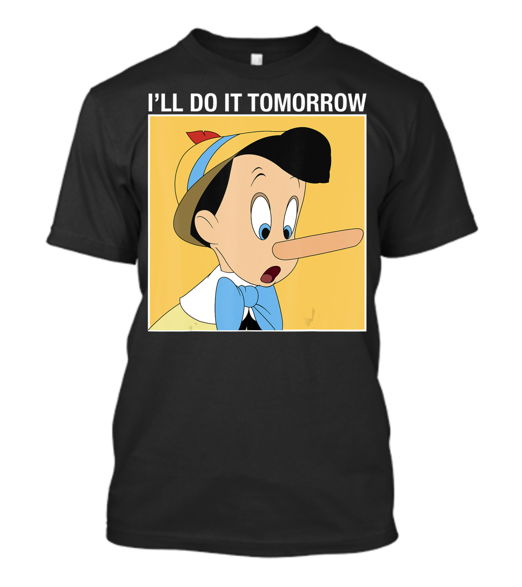 I'll Do It Tomorrow Pinocchio Disney Classic Nostalgia T-Shirt