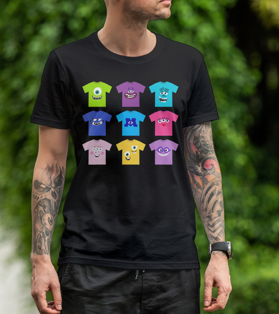 Disney Pixar Monsters University Character Shirts Collection T-Shirt
