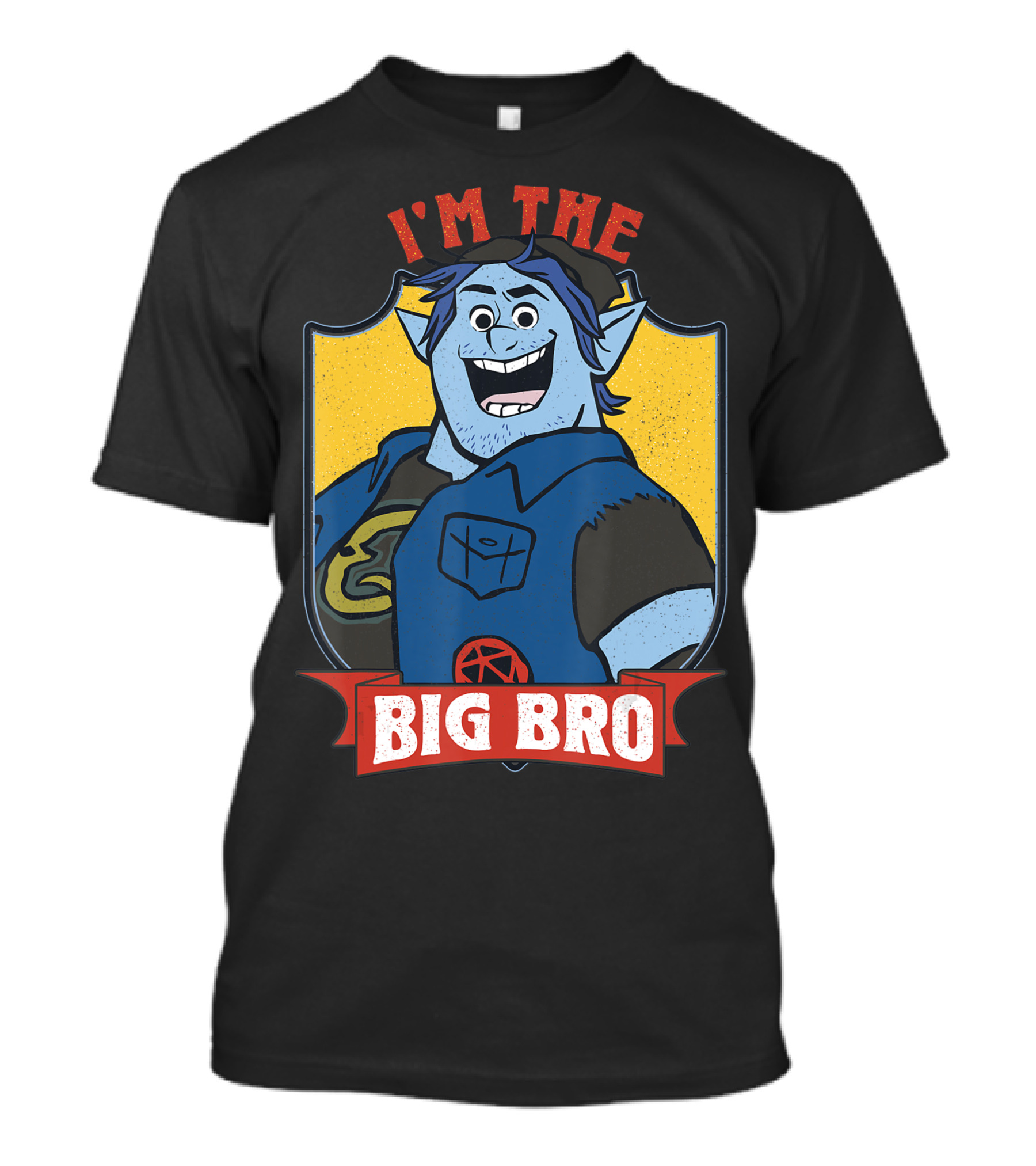 Disney Pixar Onward Barley I'm The Big Bro Iconic Character Shield T-Shirt