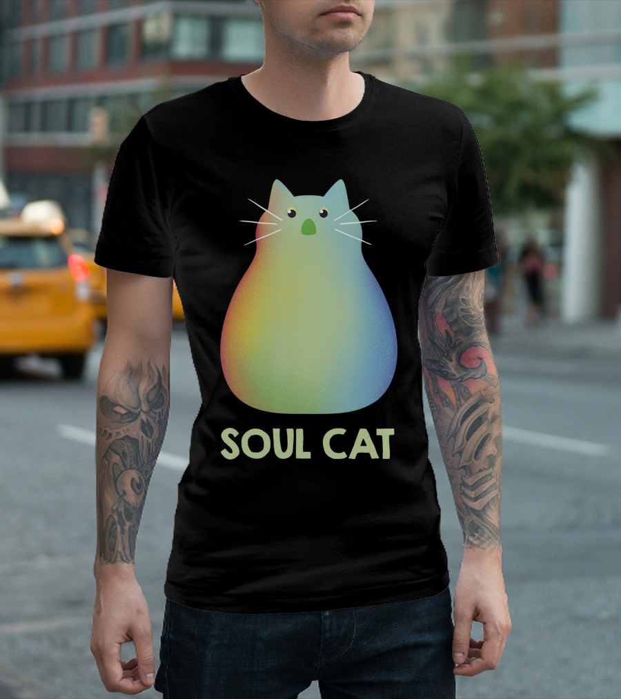 Disney Pixar Soul Cat Rainbow Whiskers T-Shirt