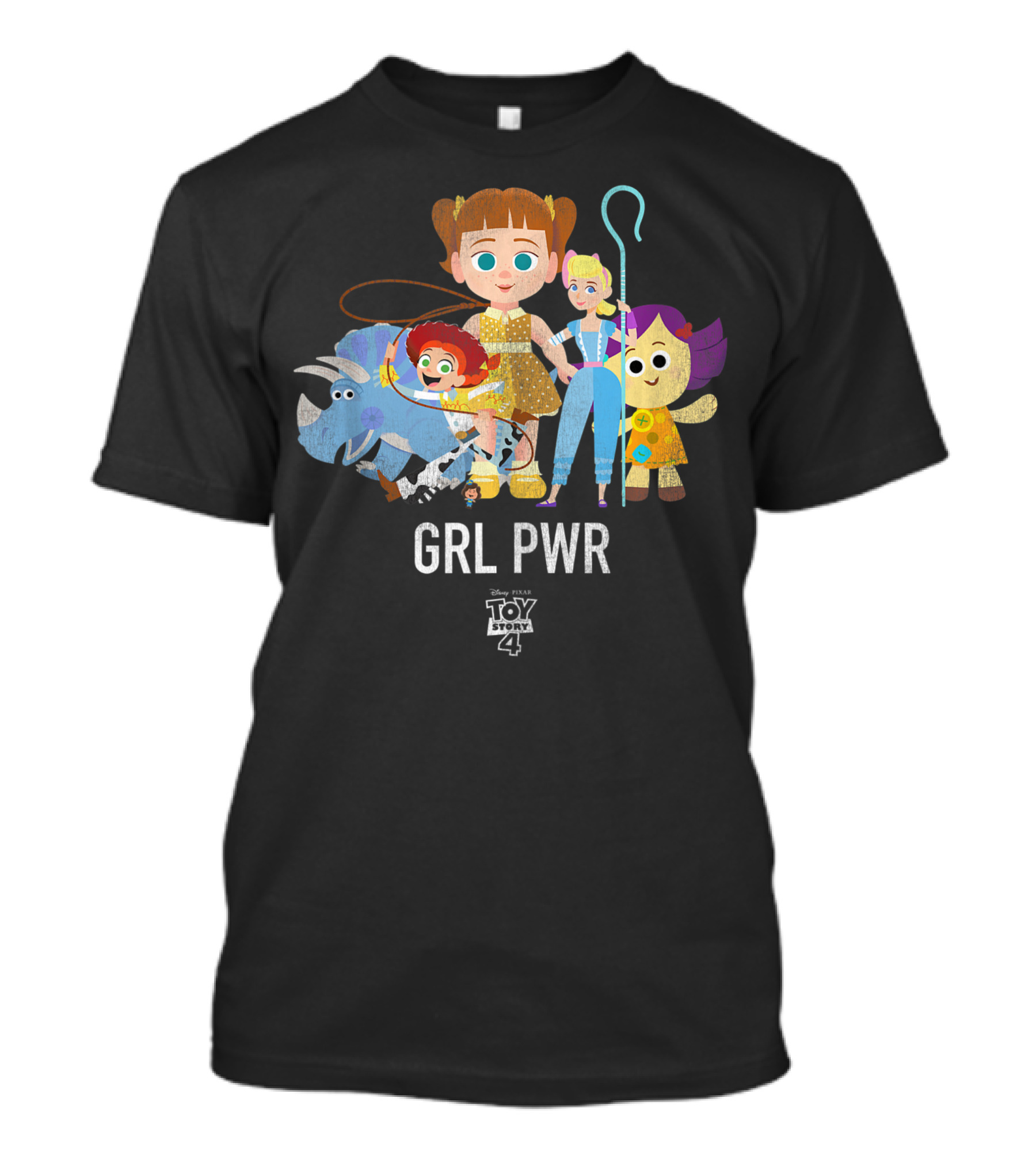 Disney Pixar Toy Story 4 GRL PWR Stylized Character Group T-Shirt
