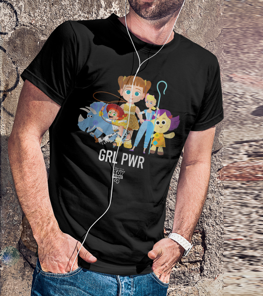 Disney Pixar Toy Story 4 GRL PWR Stylized Character Group T-Shirt
