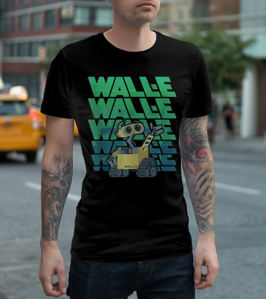 Wall E Robot Disney Pixar WALL E WALLE WALLE WALLE T-Shirt