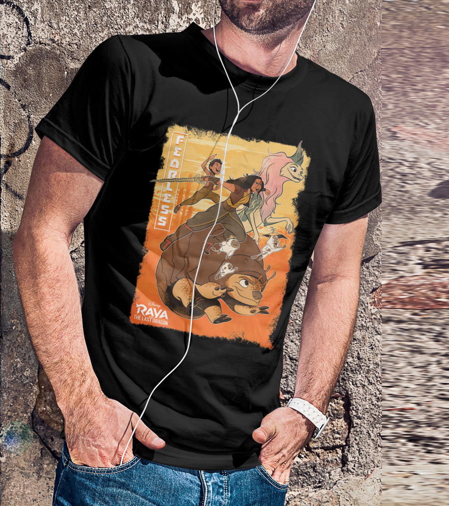 Disney Raya And The Last Dragon Fearless Group Adventure With Characters T-Shirt