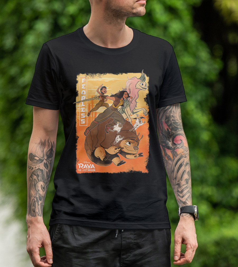 Disney Raya And The Last Dragon Fearless Group Adventure With Characters T-Shirt