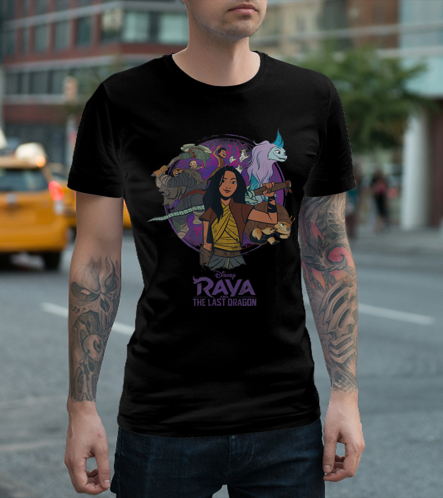Disney Raya and the Last Dragon Raya and Crew Adventure Ensemble T-Shirt