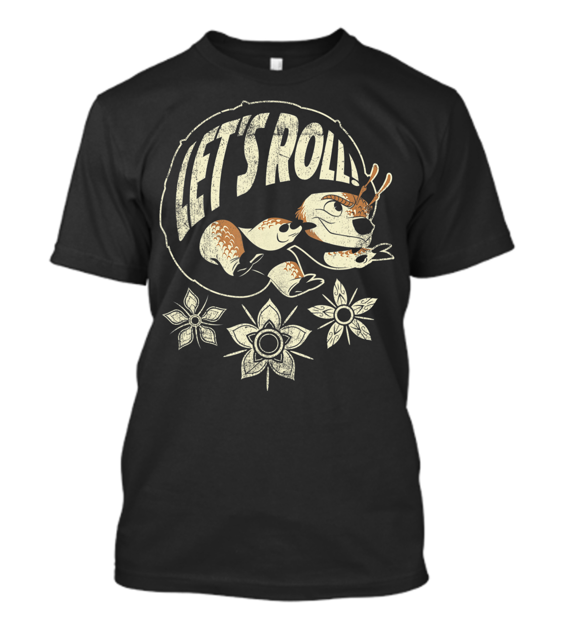 Disney Raya And The Last Dragon Let's Roll Tuk Tuk Flowers T-Shirt