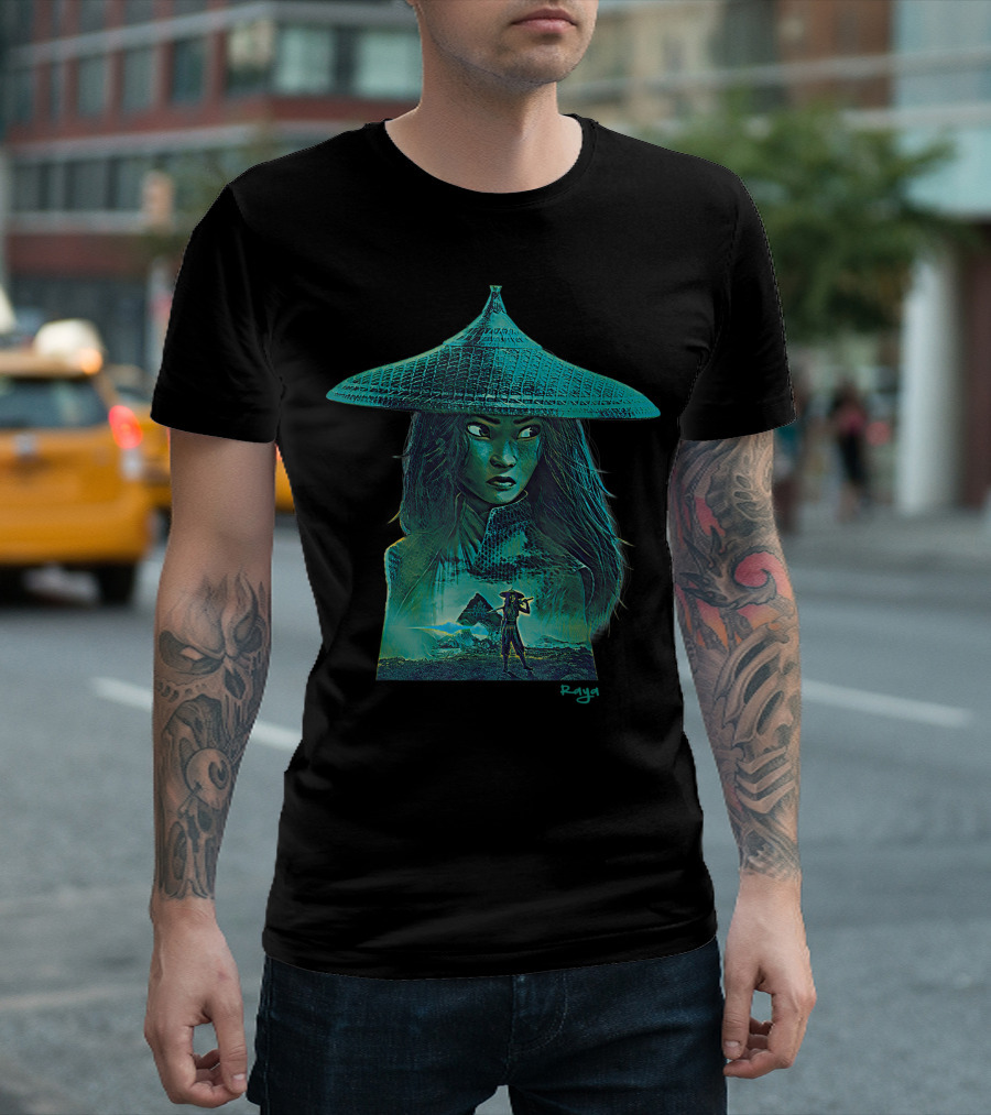 Disney Raya And The Last Dragon Warrior Of Kumandra Mystical Hat Landscape T-Shirt