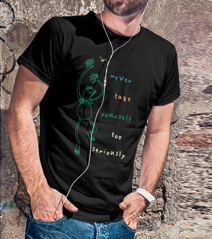 Disney The Muppets Kermit Never Take Yourself Too Seriously Playful T-Shirt