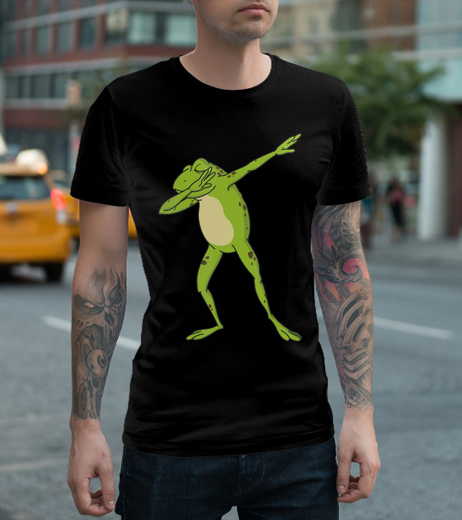 Frosch Tupfen Lustiges Dabbing Dance Tierhemd T-Shirt