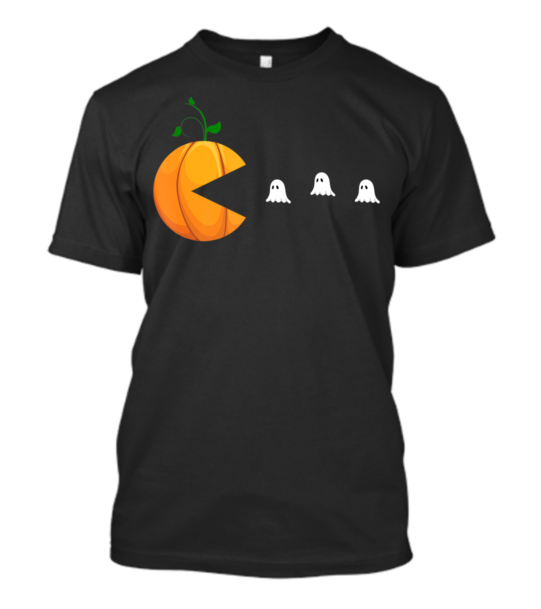Pac-Man Pumpkin Eating Ghosts Halloween T-Shirt