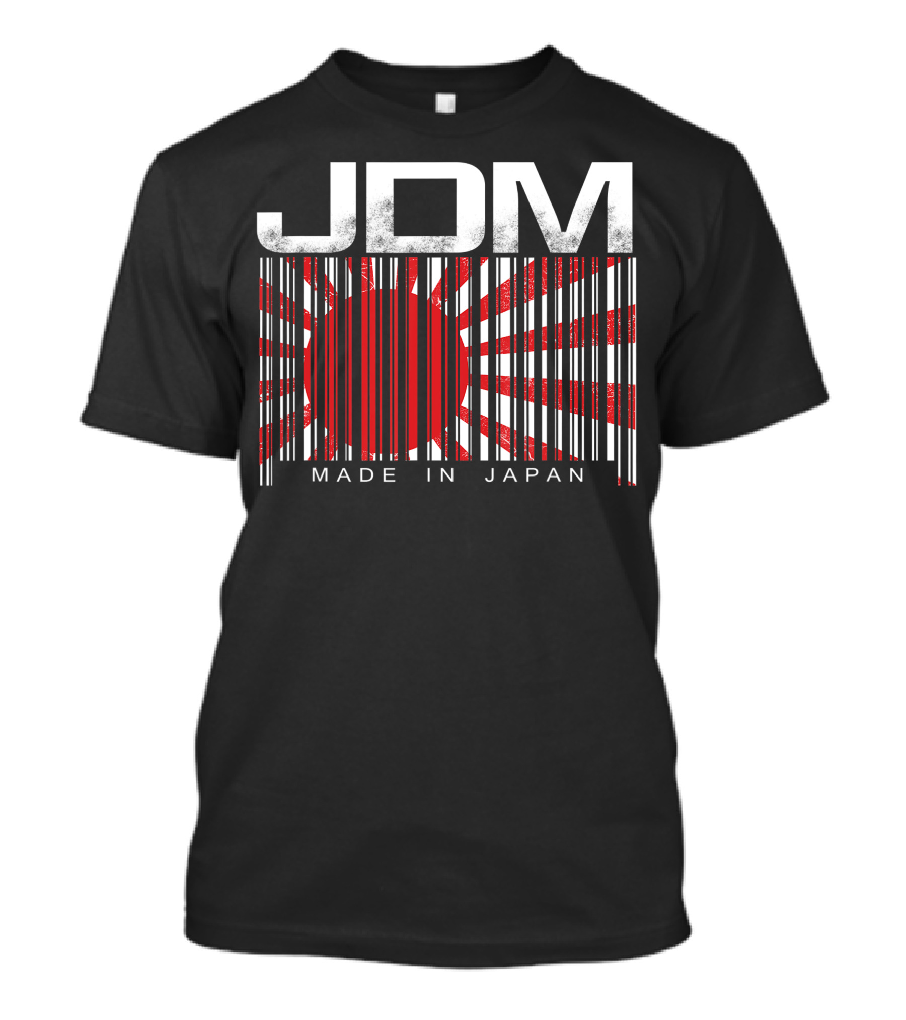 JDM Barcode Rising Sun Made In Japan Motorsport T-Shirt