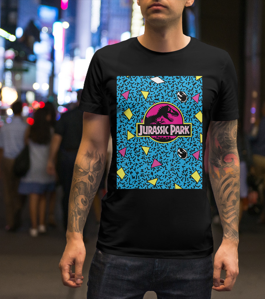 Jurassic Park Retro Colorful 90s T-Shirt