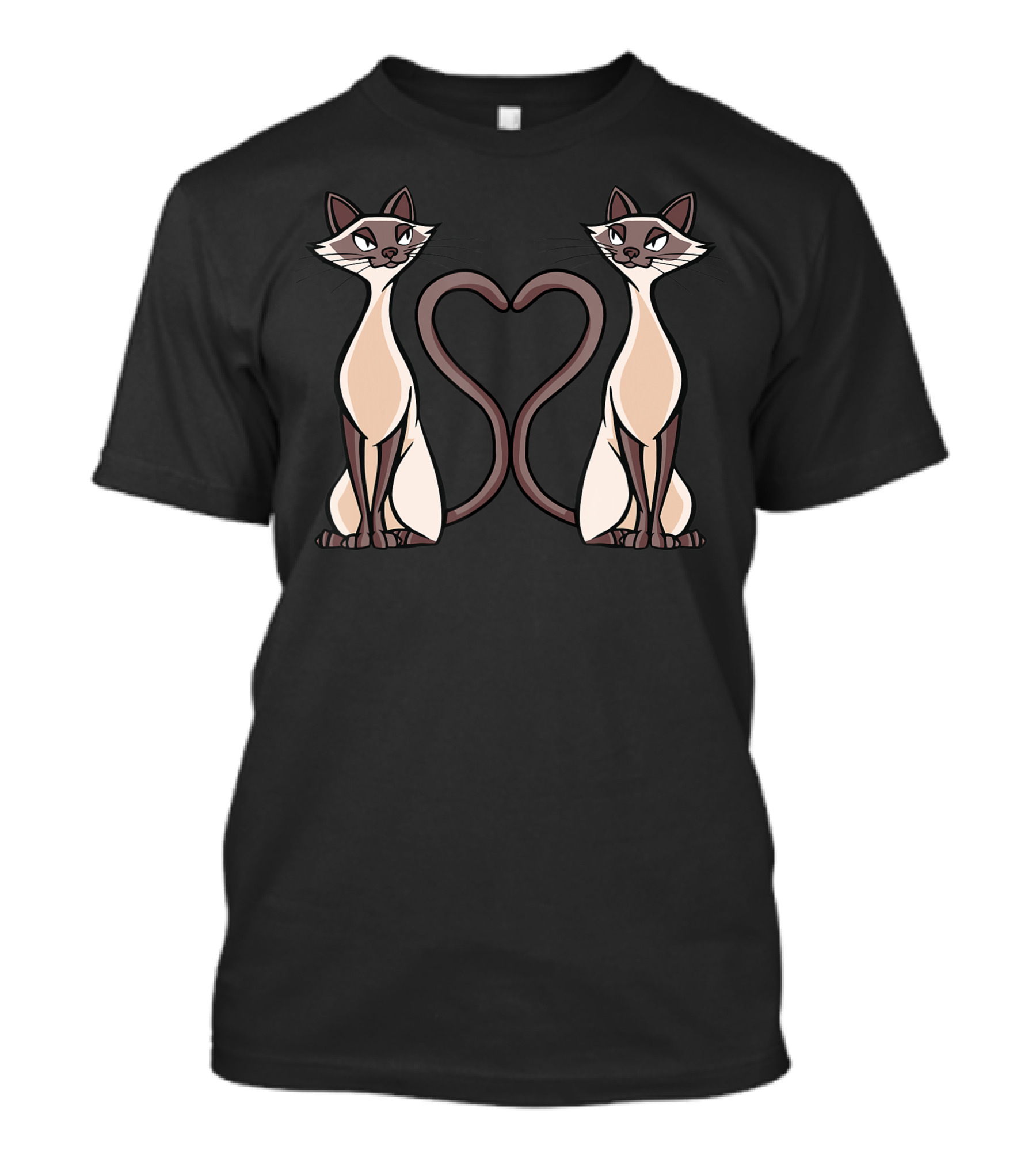 Love Siamese Cat Heart Kitten T-Shirt
