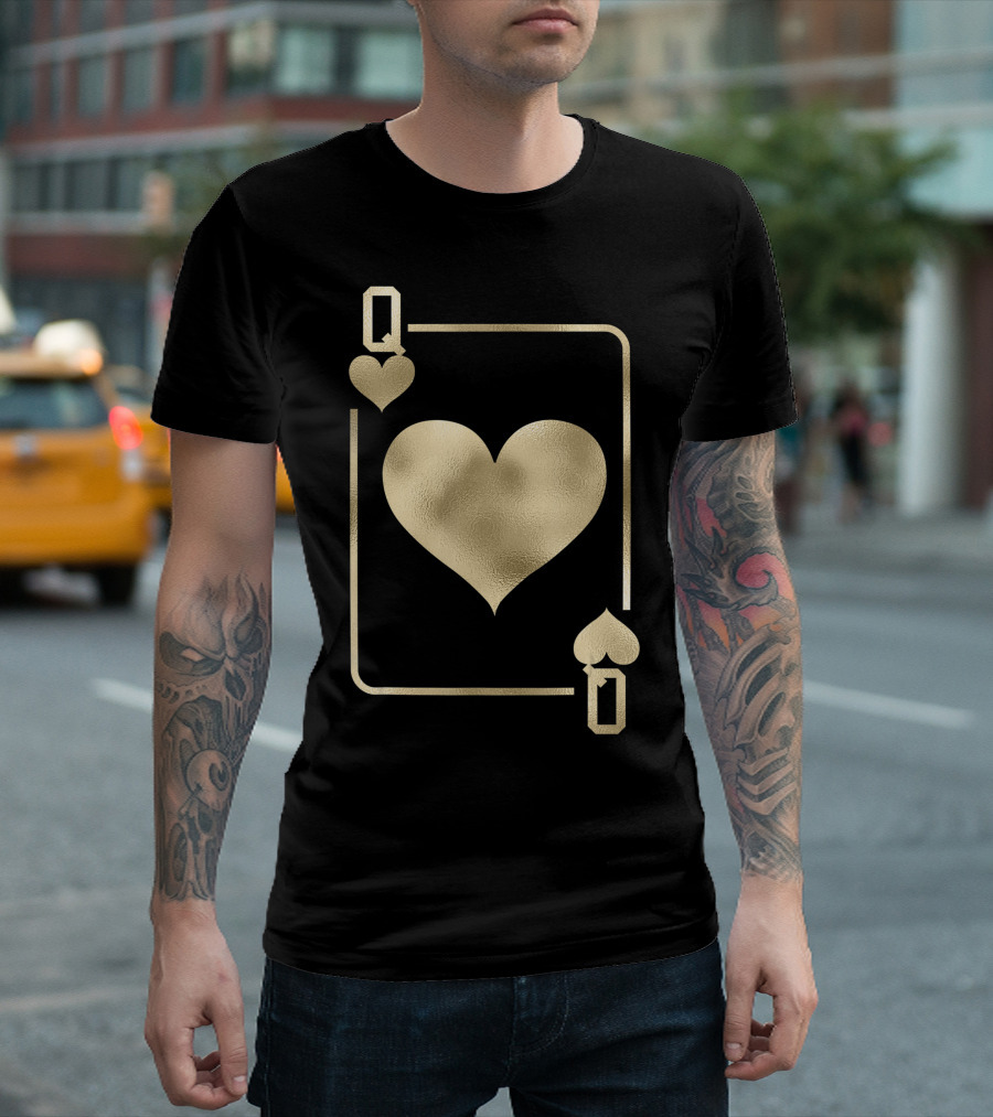 Queen of Hearts Luxe Card T-Shirt