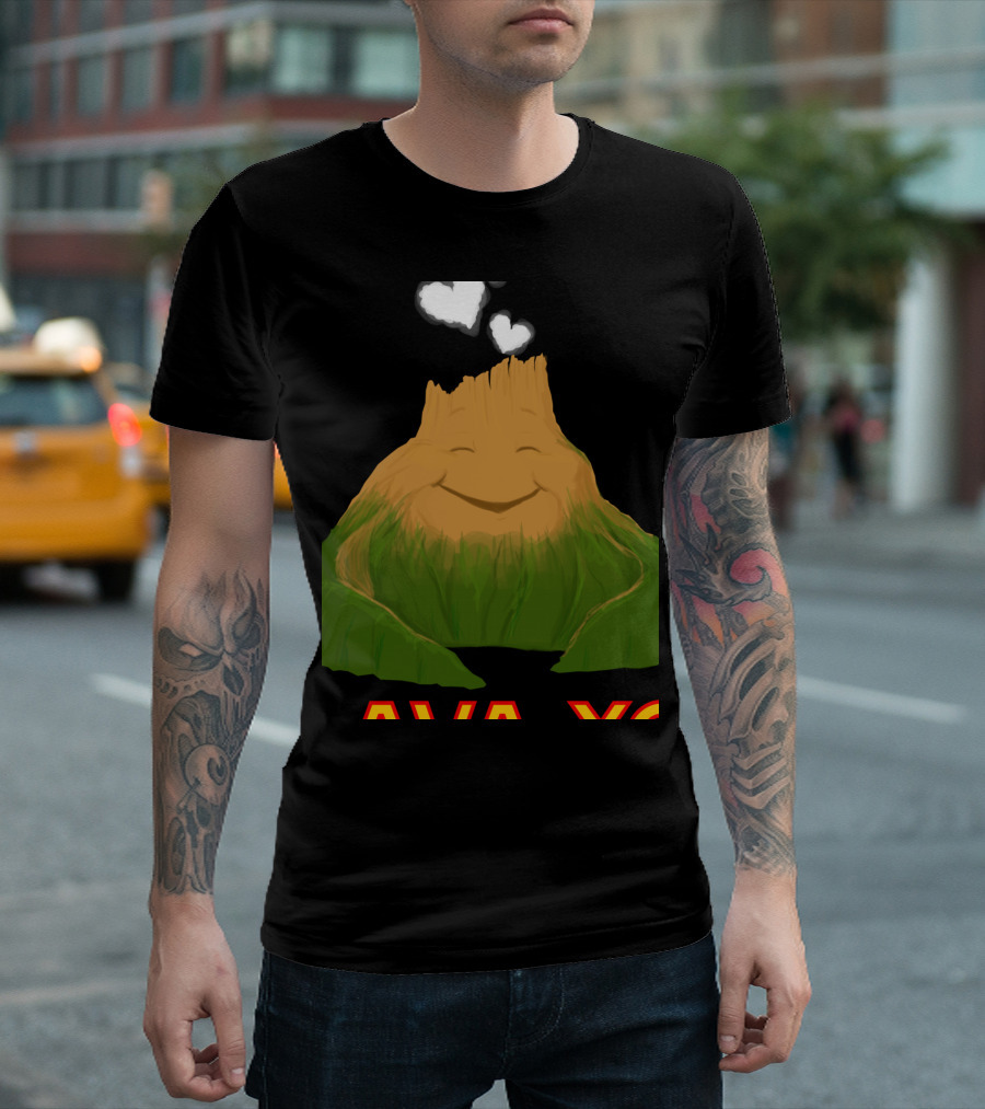 Quote I Lava You Smiling Volcano and Hearts T-Shirt