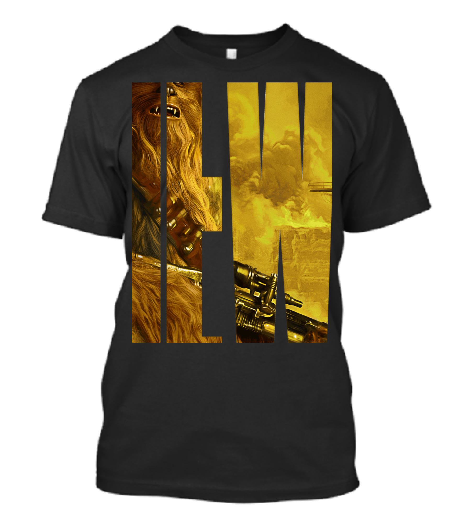 Star Wars Han Solo Movie Chewie Letter Drop IW Image T-Shirt