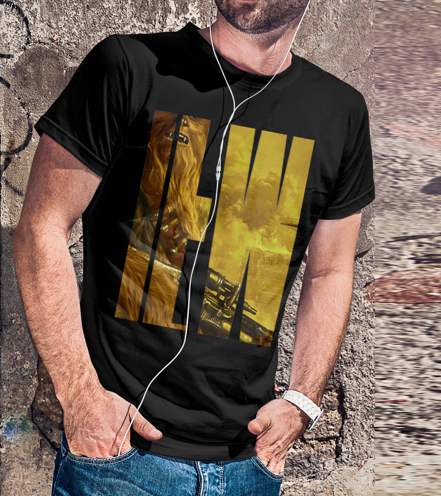 Star Wars Han Solo Movie Chewie Letter Drop IW Image T-Shirt