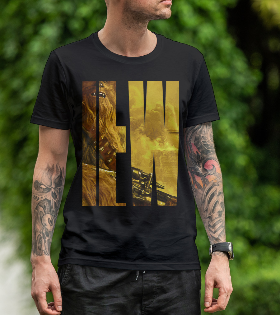 Star Wars Han Solo Movie Chewie Letter Drop IW Image T-Shirt