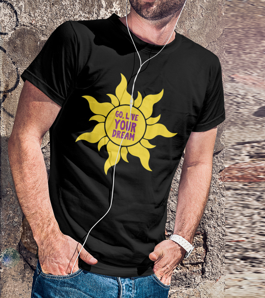 The Snuggly Duckling Go Live Your Dream Sun Emblem T-Shirt