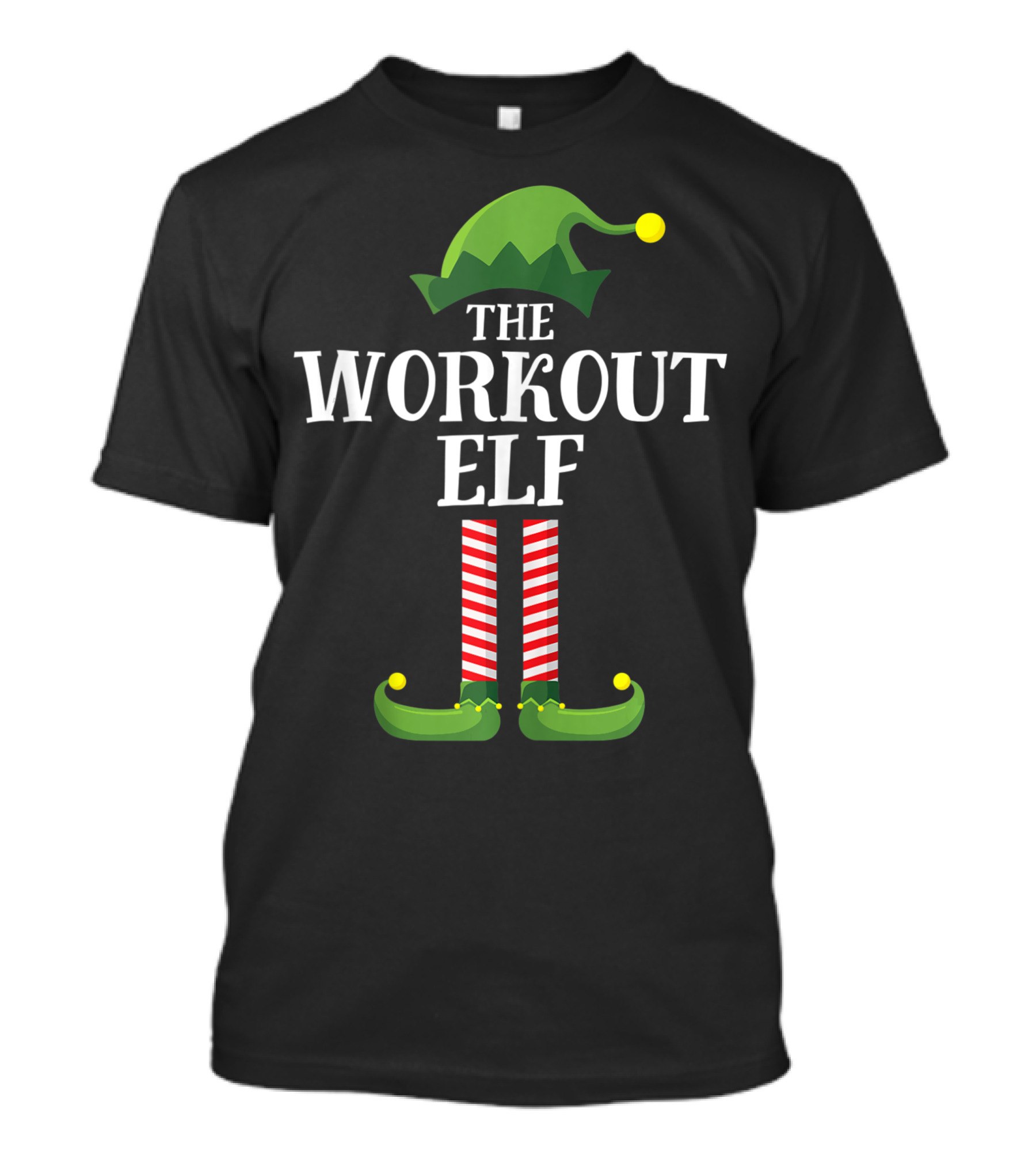 The Workout Elf Matching Family Holiday Group Christmas Party T-Shirt