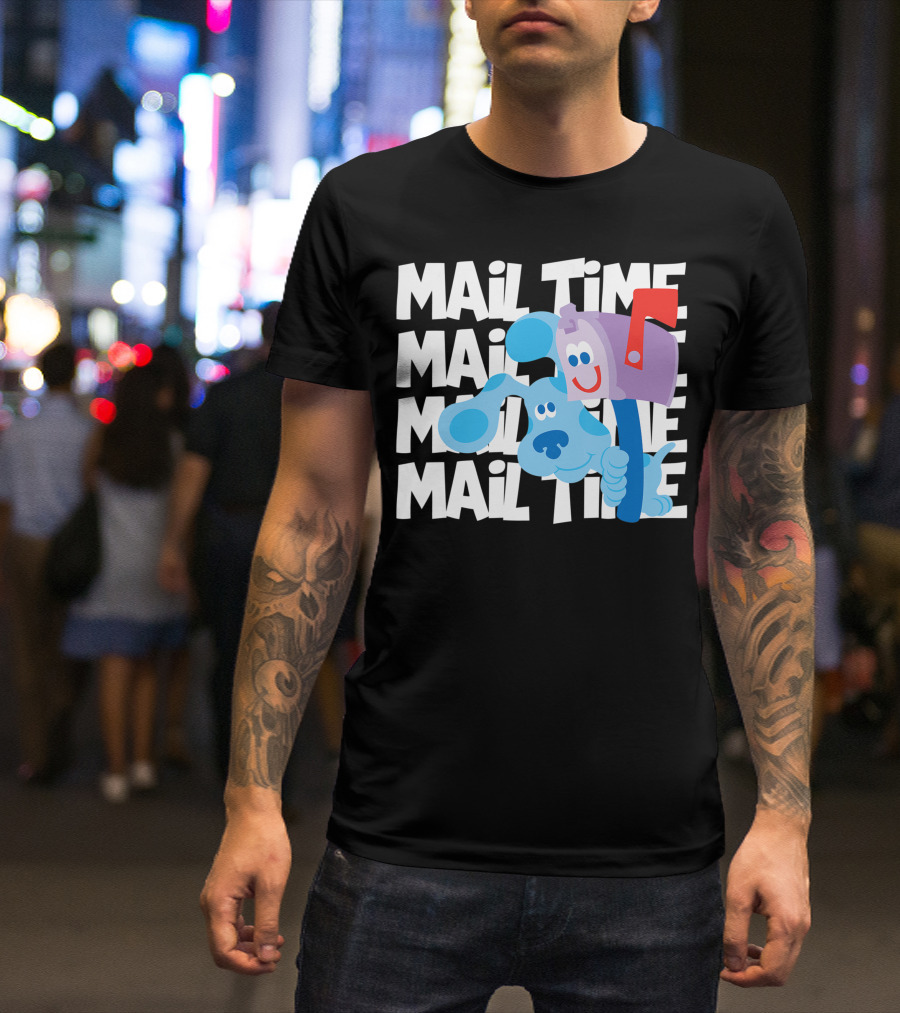 MAIL TIME With Blue's Clues Mailbox And Blue T-Shirt