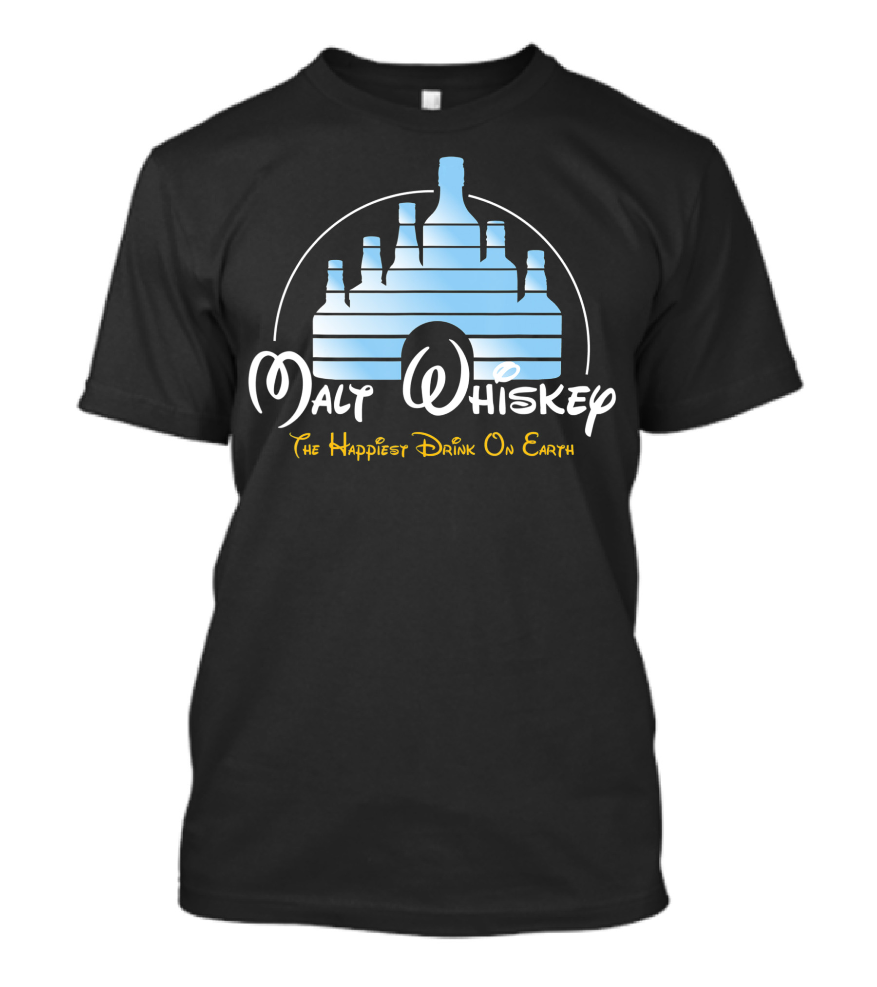 Malt Whiskey The Happiest Drink On Earth T-Shirt