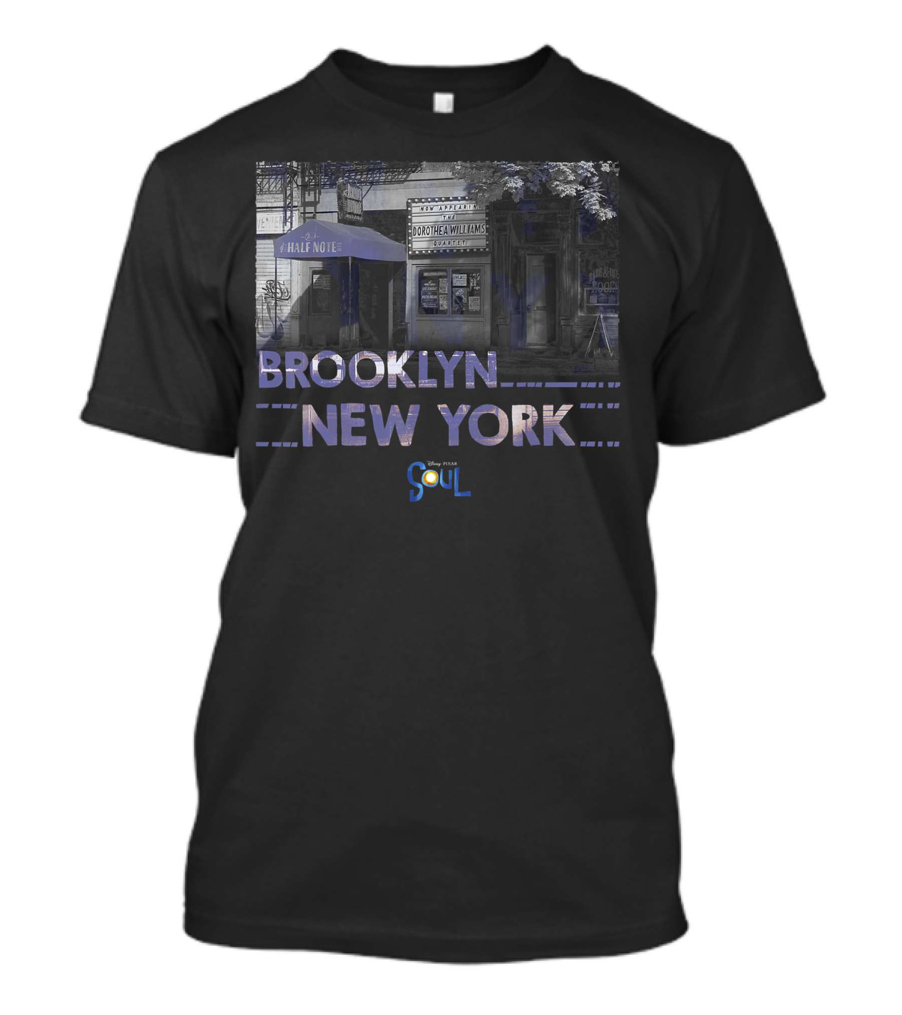 Disney Pixar Soul The Half Note Brooklyn New York Dorothea Williams T-Shirt