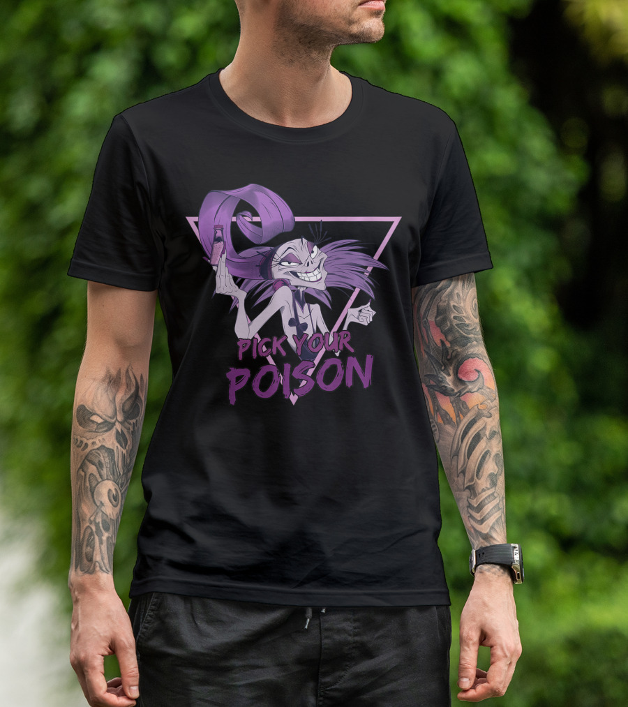Disney Villains Yzma Pick Your Poison Triangle Purple Potion T-Shirt
