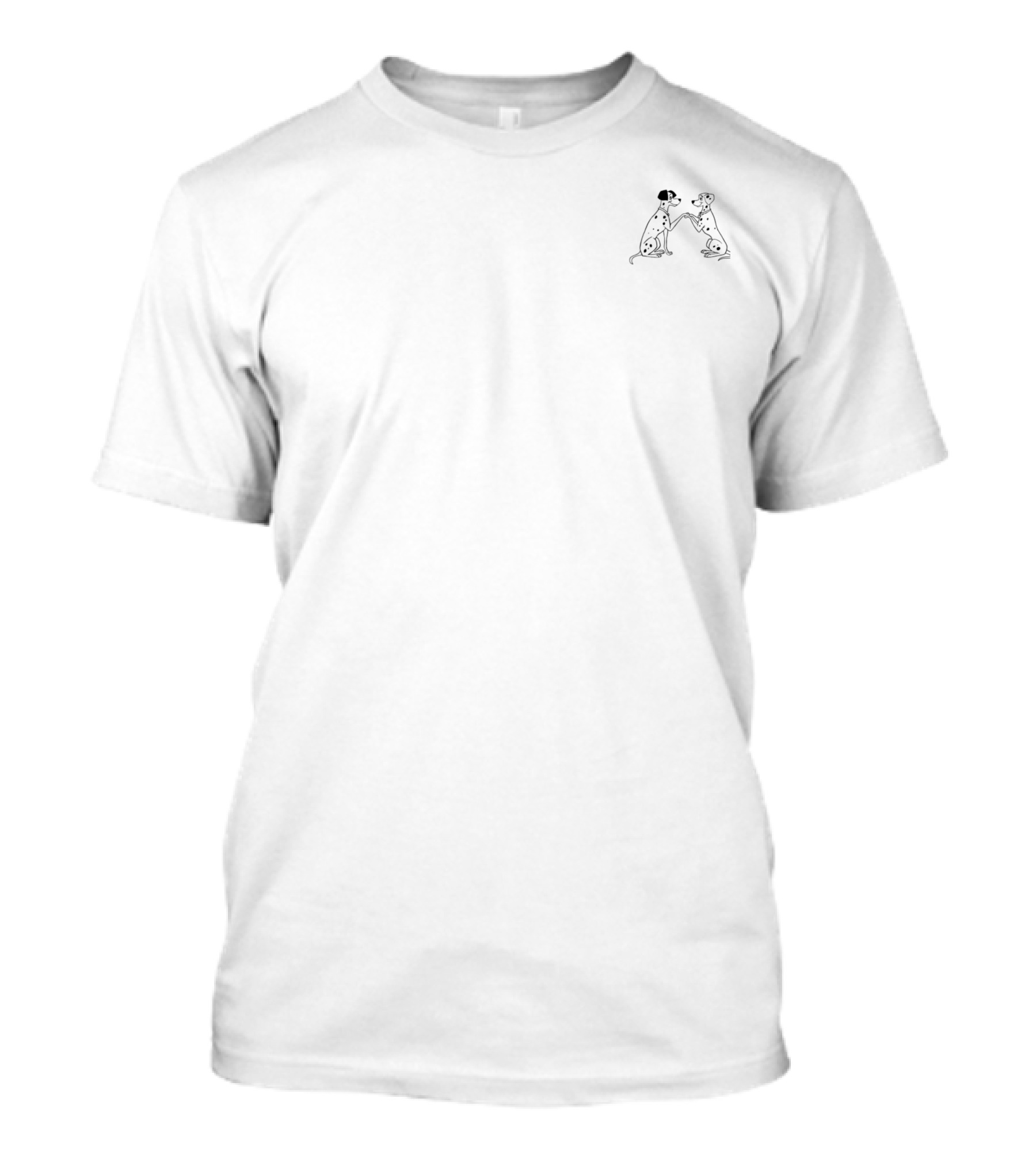 Disney 101 Dalmatians Pongo And Perdita Graphic Left Chest T-Shirt