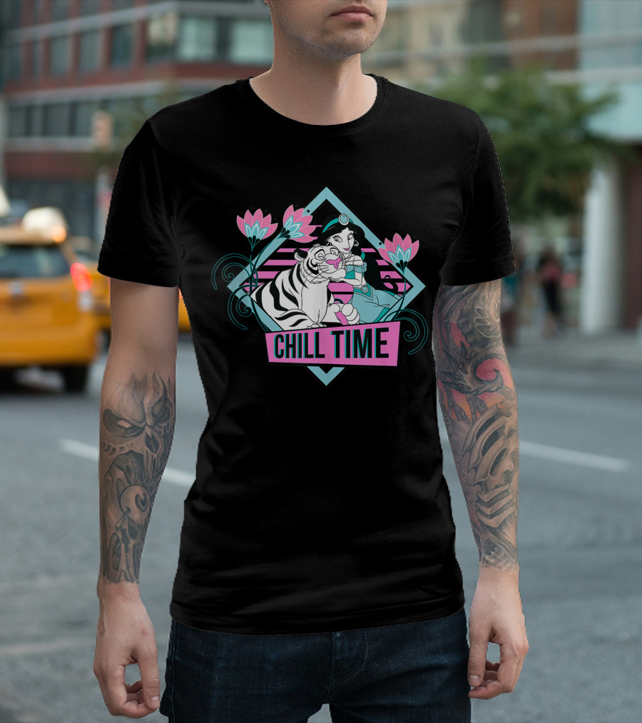 Disney Aladdin Chill Time With Jasmine And Rajah T-Shirt