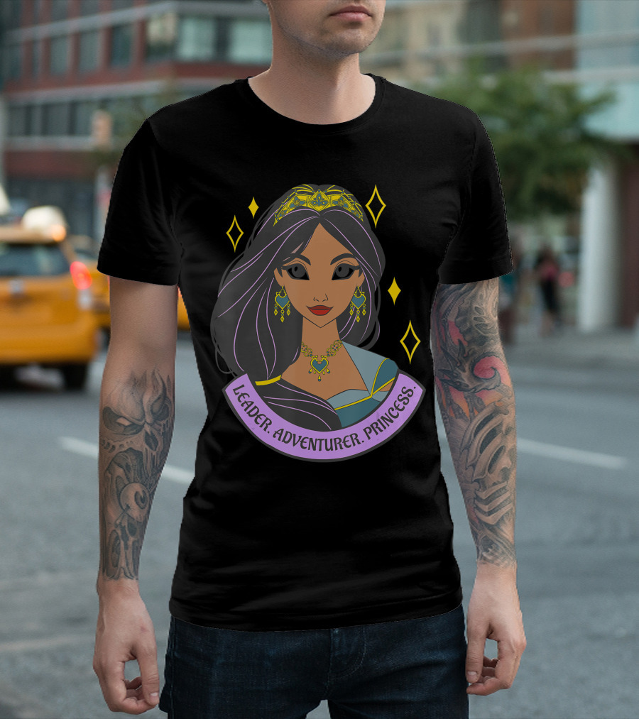 Disney Aladdin Live Action Jasmine Leader Adventurer Princess Banner T-Shirt