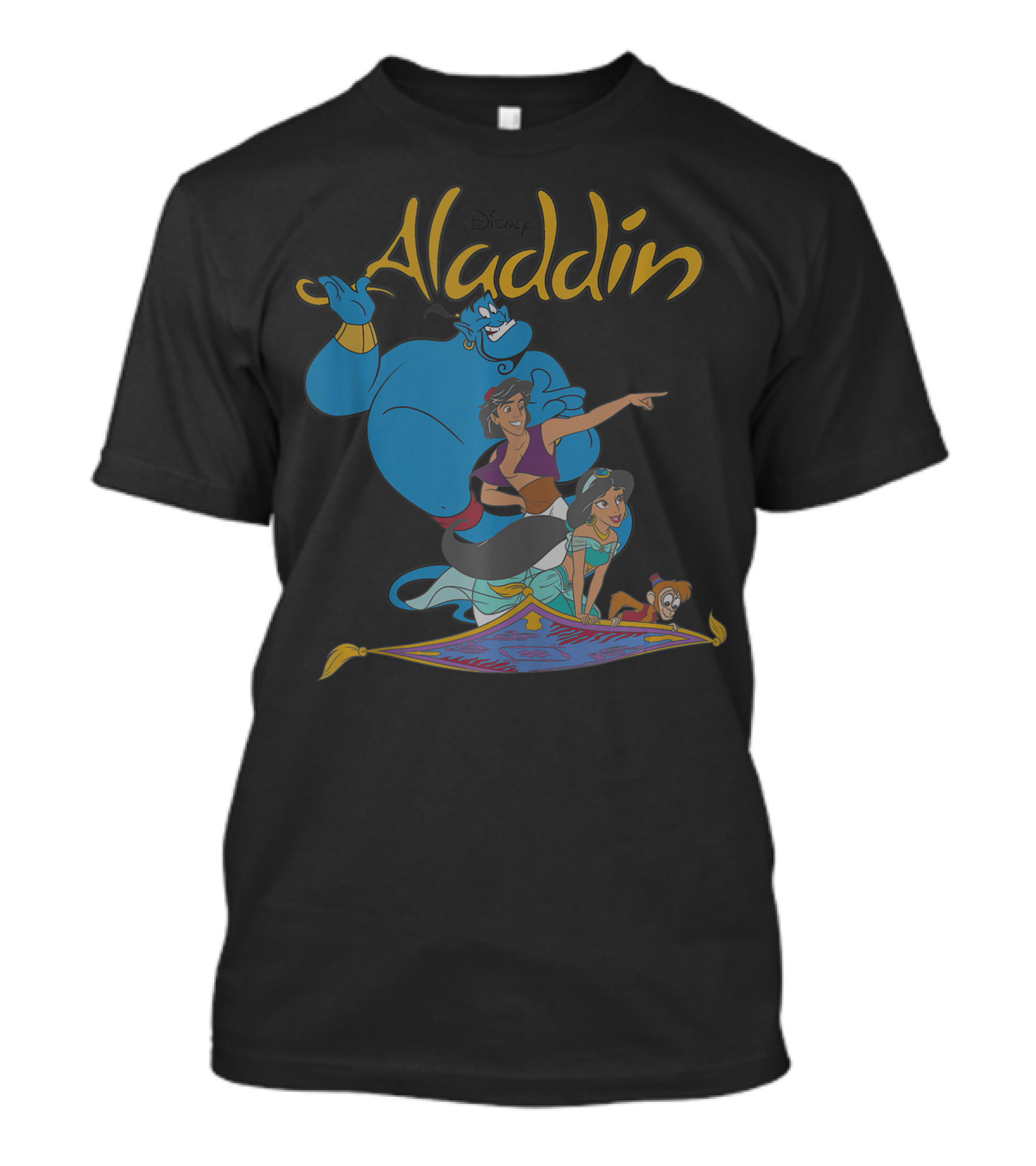 Disney Aladdin Genie Jasmine Abu Magic Carpet Adventure T-Shirt