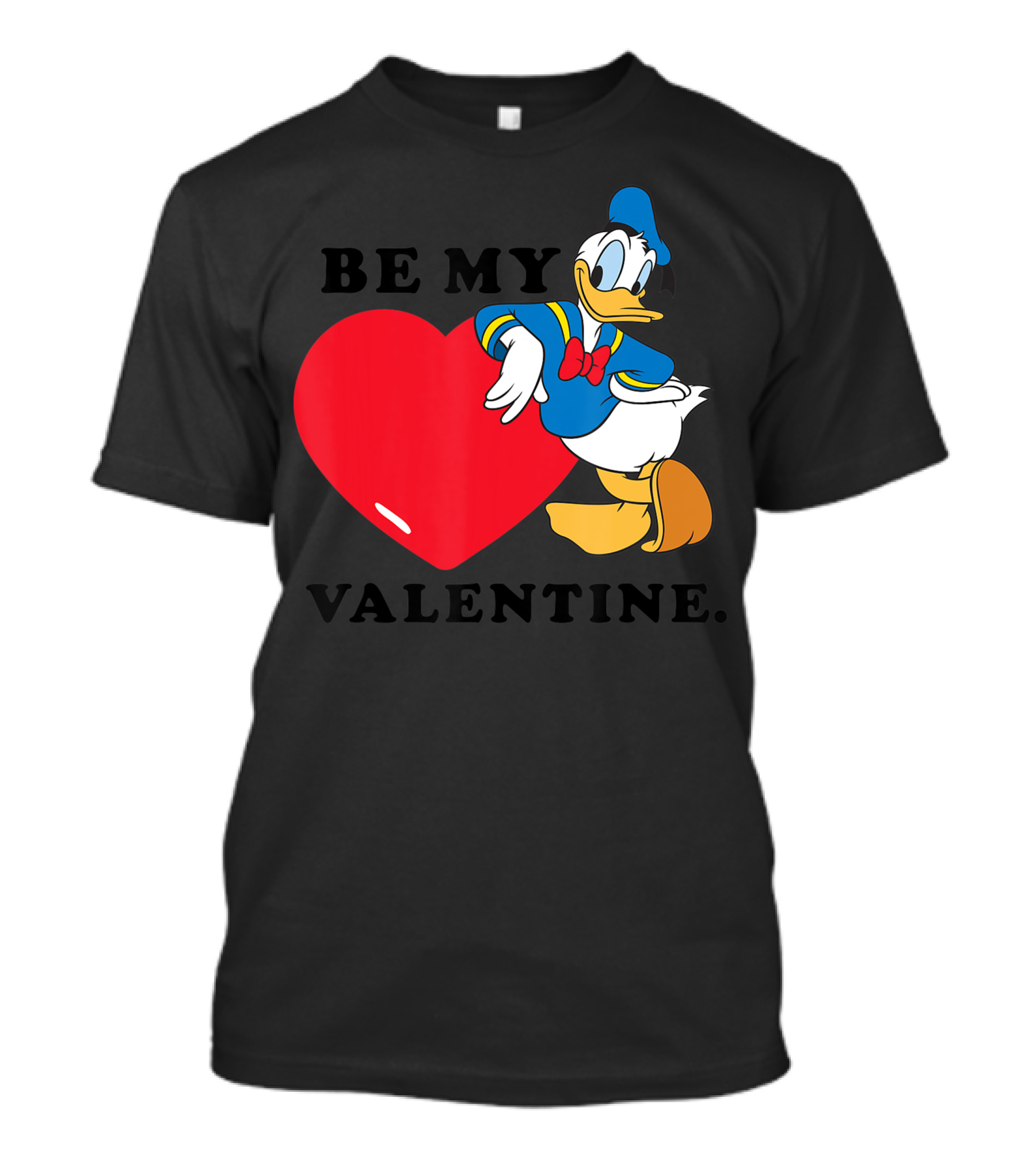 Disney Donald Duck Be My Valentine Heart T-Shirt