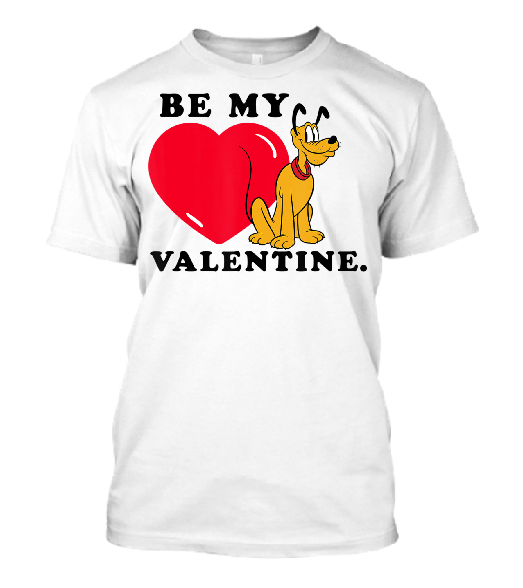 Disney Be My Valentine Pluto Heart T-Shirt
