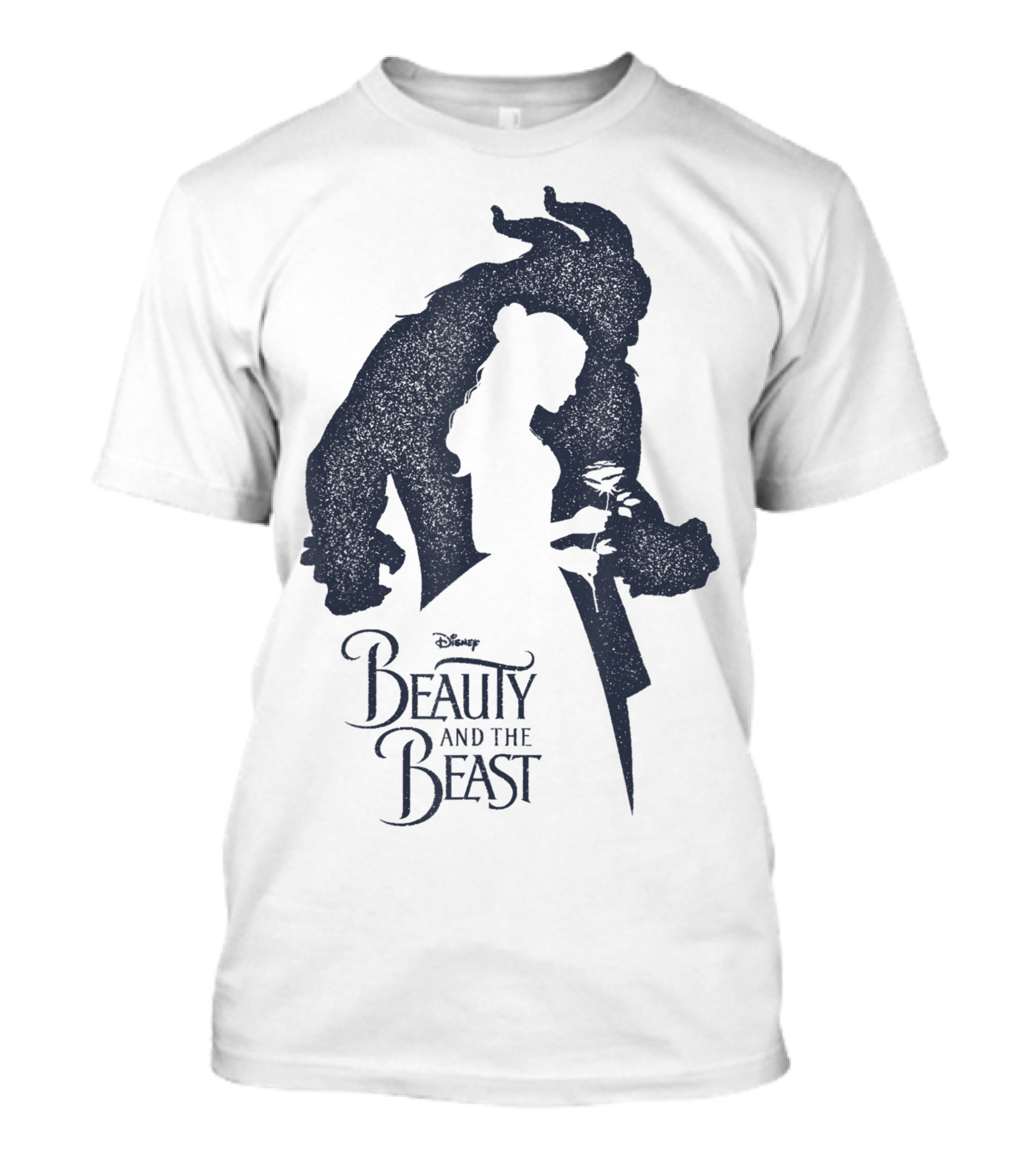 Disney Beauty And The Beast Silhouette Belle And Beast T-Shirt