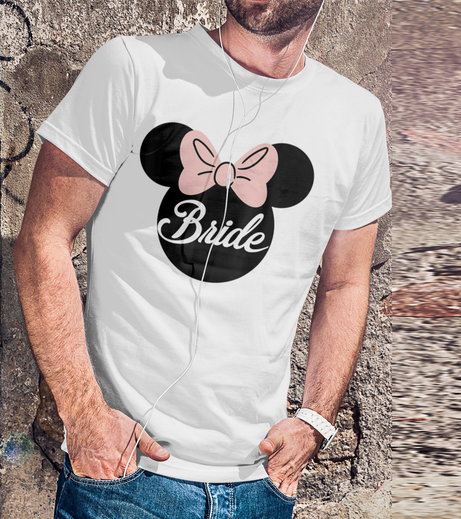 Disney Bridal Minnie Bride Bow Ears Bride T-Shirt