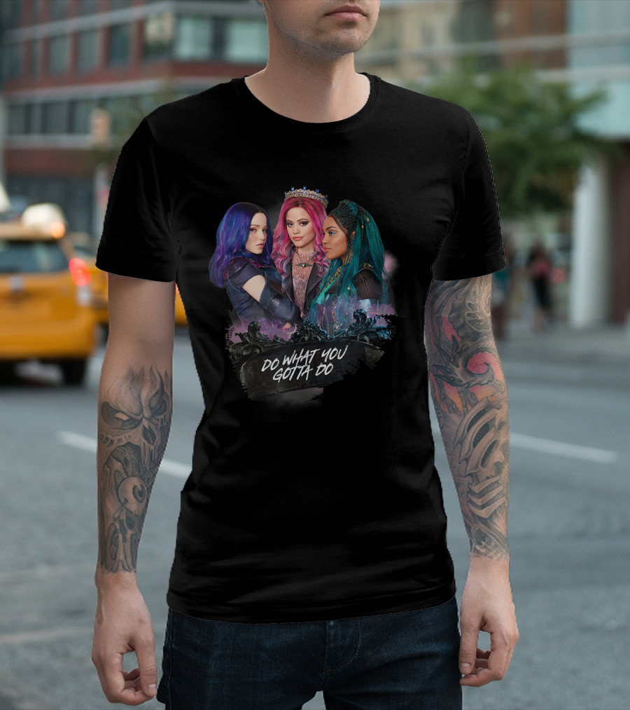 Disney Descendants 3 Mal Uma Audrey Do What You Gotta Do Iconic Trio T-Shirt