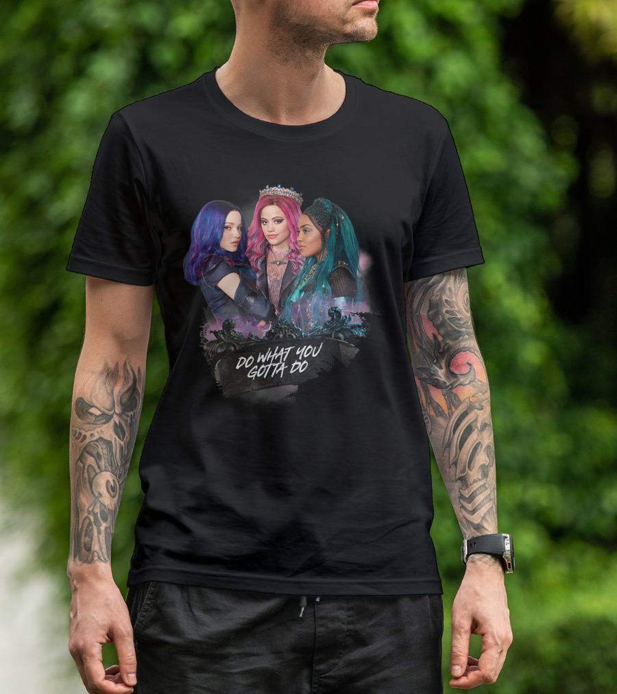 Disney Descendants 3 Mal Uma Audrey Do What You Gotta Do Iconic Trio T-Shirt