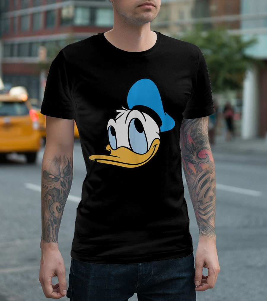 Disney Donald Duck Classic Face Blue Hat T-Shirt