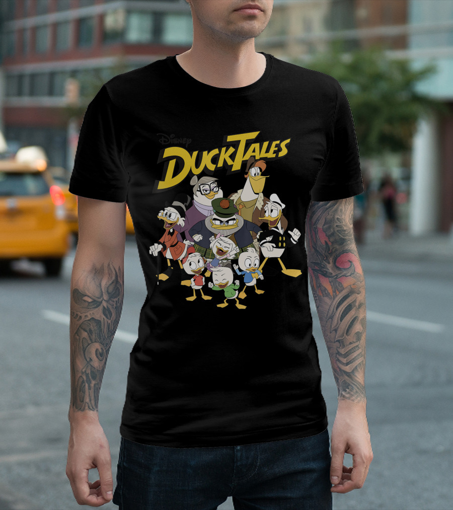 Disney DuckTales Character Group Illustration K7 T-Shirt