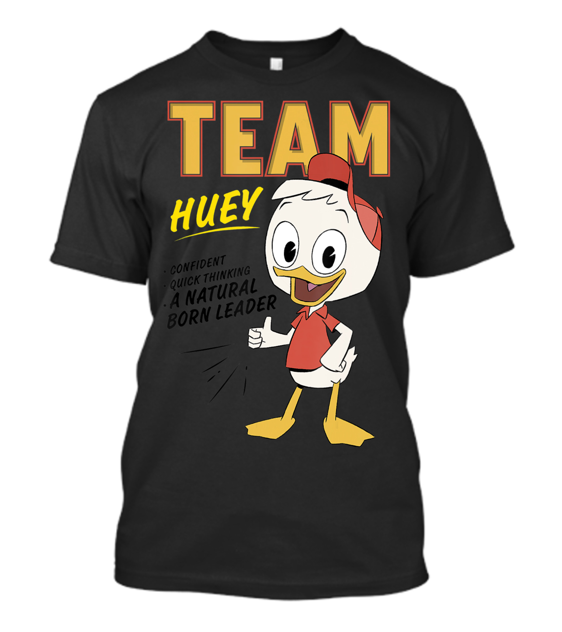 Disney Ducktales Team Huey Confident Quick Thinking Natural Born Leader T-Shirt