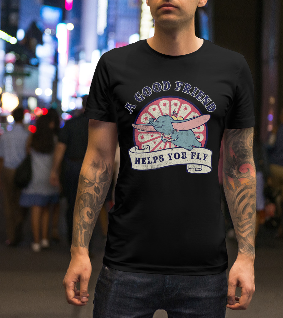 Disney Dumbo A Good Friend Helps You Fly Carnival T-Shirt