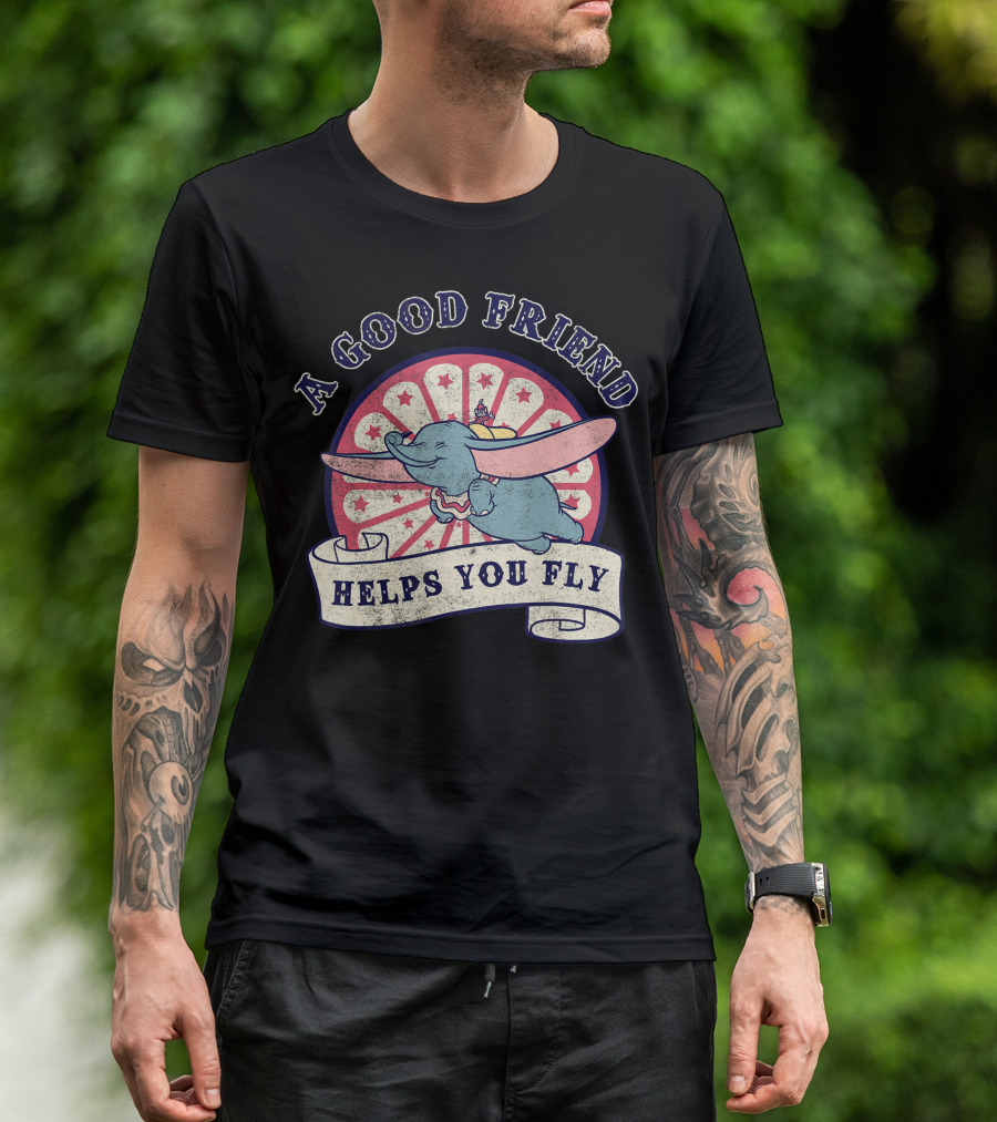 Disney Dumbo A Good Friend Helps You Fly Carnival T-Shirt